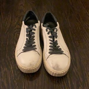 Ash platform navy blue and white sneakers